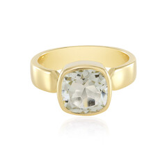 Anillo en plata con Amatista verde