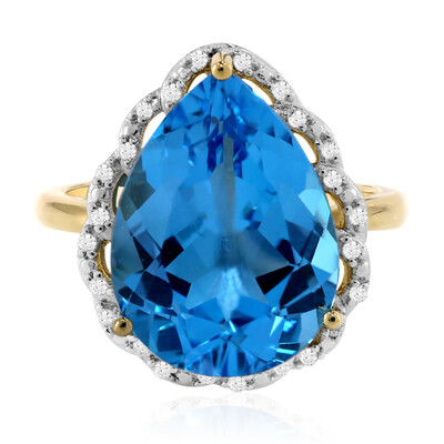 Anillo en oro con Topacio de Marambaia (Tenner Diniz)