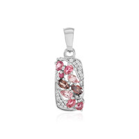 Colgante en plata con Turmalina rosa
