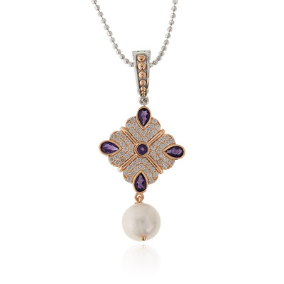 Collar en plata con Perla Freshwater (Dallas Prince Designs)