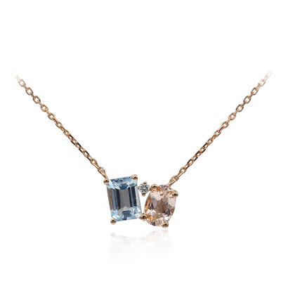 Collar en oro con Aguamarina de Brasill AAA (CIRARI)