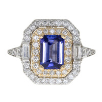 Anillo en oro con Tanzanita AAA (CIRARI)