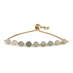 Brazalete en plata con Labradorita