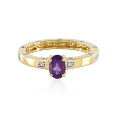 Anillo en plata con Amatista
