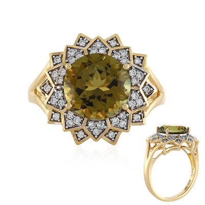Anillo en oro con Turmalina neón (D'vyere)