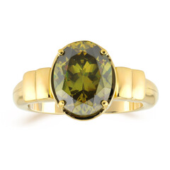 Anillo en oro con Esfalerita de Bulgaria