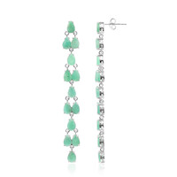Pendientes en plata con Esmeralda