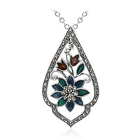 Collar en plata con Marcasita