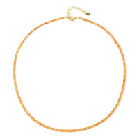 Collar en plata con Zafiro miel