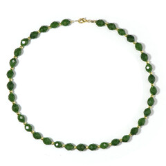 Collar en plata con Cuarzo verde
