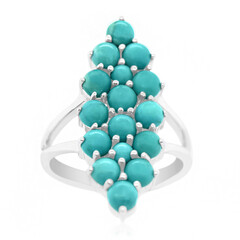 Anillo en plata con Campitos turquesas (Anne Bever)