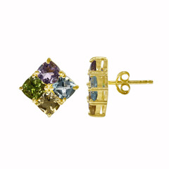 Pendientes en plata con Amatista