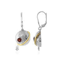 Pendientes en plata con Granate de la India