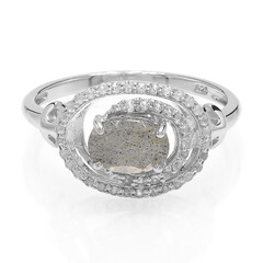 Anillo en plata con Labradorita
