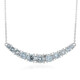 Collar en plata con Aguamarina de Brasil