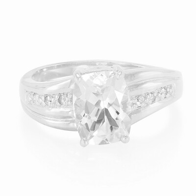 Anillo en plata con Goshenita