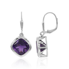 Pendientes en plata con Amatista de Zambia