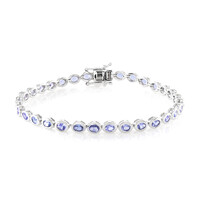 Brazalete en plata con Tanzanita