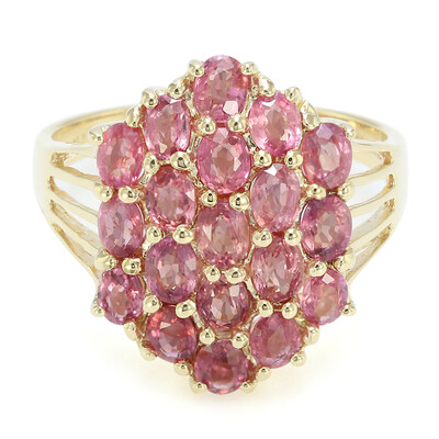 Anillo en oro con Zafiro Padparascha no calentado (AMAYANI)