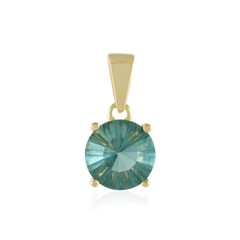 Colgante en plata con Fluorita verde