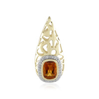 Colgante en oro con Citrino de Madeira (Ornaments by de Melo)