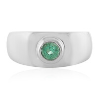 Anillo en plata con Esmeralda de Etiopía