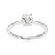 Anillo en plata con Topacio blanco