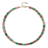 Collar en plata con Cuarzo Fresa