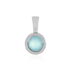 Colgante en plata con Calcedonia agua