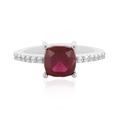 Anillo en plata con Rubí de Madagascar