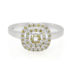 Anillo en plata con Diamante fantasía