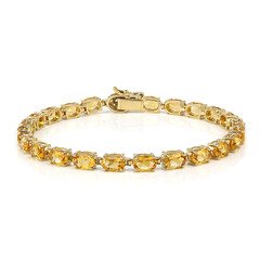 Brazalete en plata con Citrino