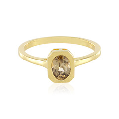 Anillo en plata con Zircón mandarina (Adela Silber)