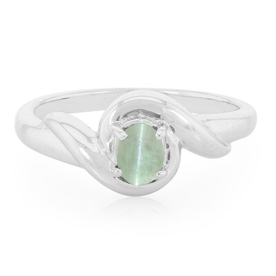 Anillo en plata con Alejandrita ojos de gato