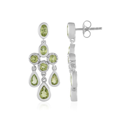 Pendientes en plata con Peridoto