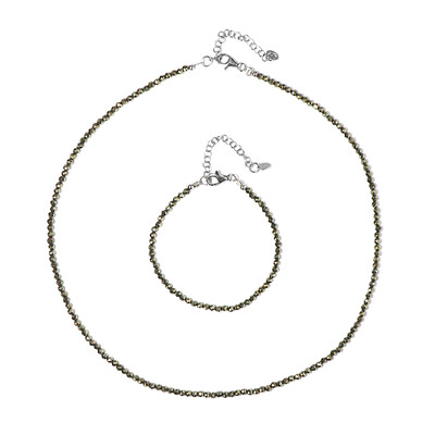 Set en plata con Marcasita
