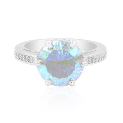 Anillo en plata con Cuarzo Rayo de luna