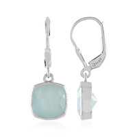 Pendientes en plata con Aguamarina