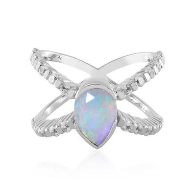 Anillo en plata con Ópalo de Welo (de Melo)