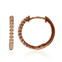 Pendientes en oro con Diamante rosa de Francia de Argyle SI1