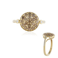 Anillo en oro con Diamante champán I2 (de Melo)