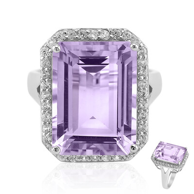 Anillo en plata con Amatista Rosa de Francia