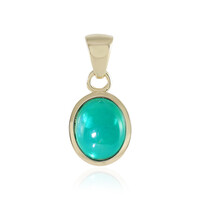 Colgante en oro con Ópalo verde de Etiopia