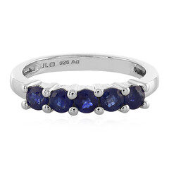 Anillo en plata con Zafiro azul
