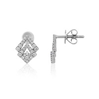 Pendientes en platino con Diamante limpio a lupa F (LUCENT DIAMONDS)