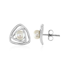 Pendientes en plata con Perla Freshwater