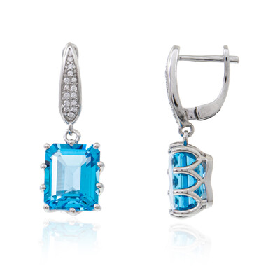 Pendientes en plata con Topacio de Marambaia