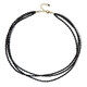 Collar en plata con Espinela negra