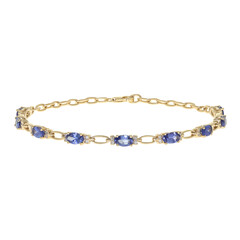 Brazalete en oro con Tanzanita AAA (CIRARI)