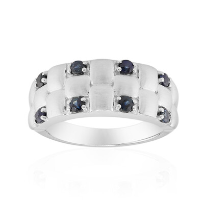 Anillo en plata con Zafiro azul (Remy Rotenier)